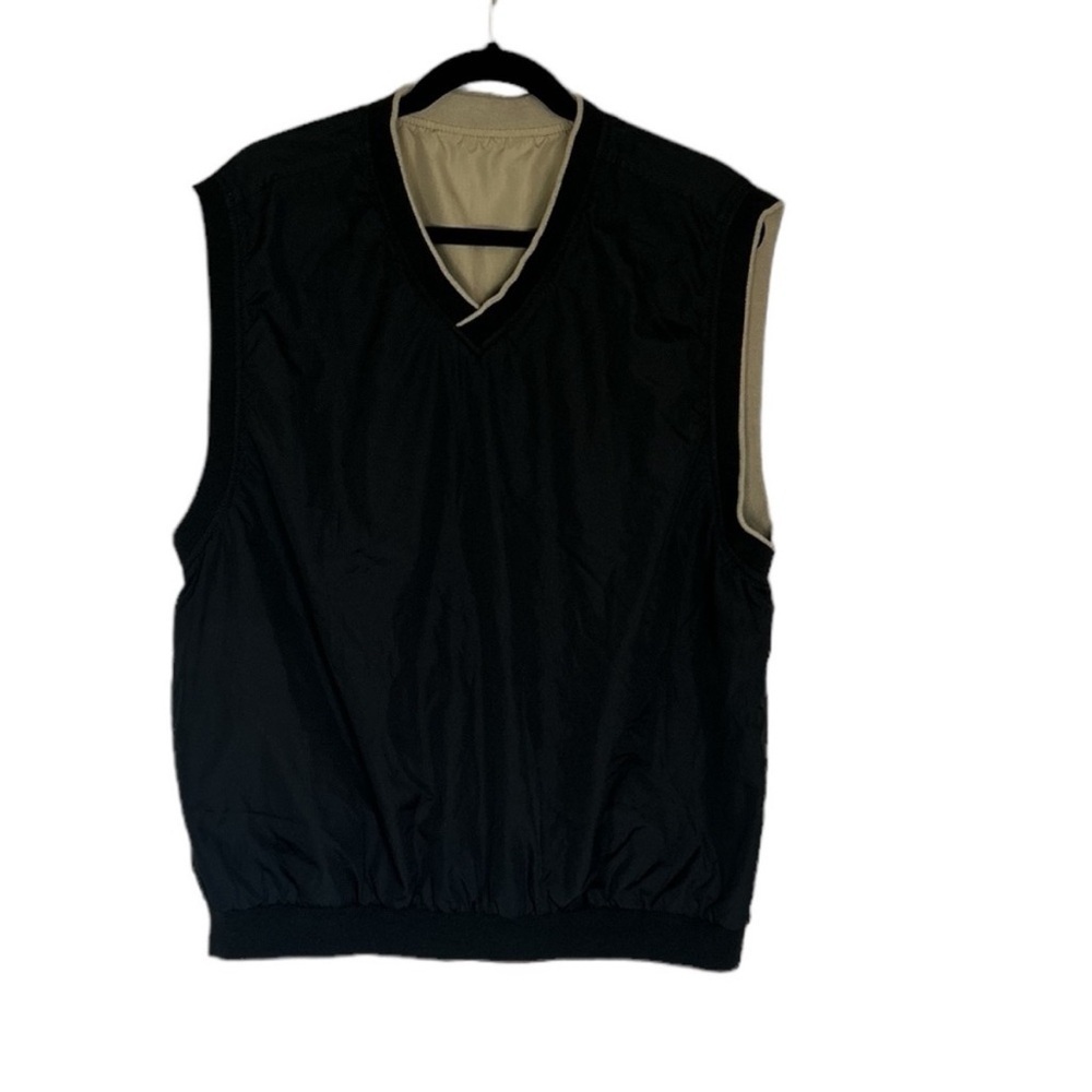 Wedge Golf Pullover Reversible Wind
Breaker Beige/Black
V-Neck Vest - La…
